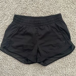 EUC Black Small Athleta Mesh Racer Run Short 4”
